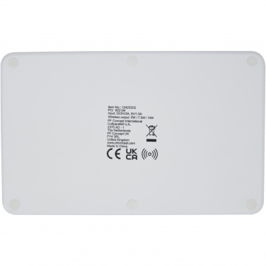 Logo trade promotional item photo of: Medake 10W bamboo wireless charger